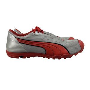Puma Mens 13 Cross Country Shoes Cortland II XC Spike Paprika Silver 182529-04